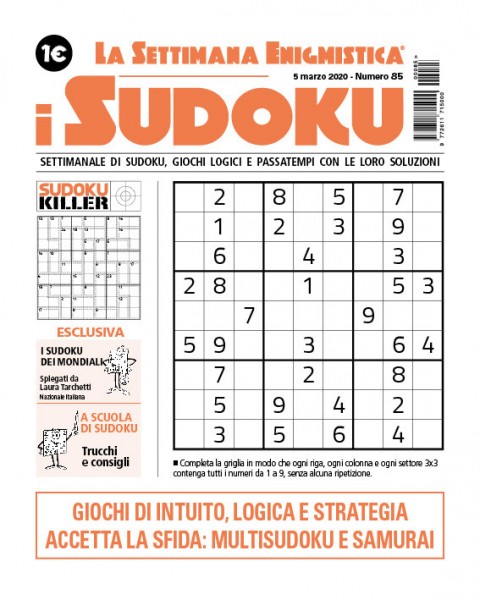LA SETTIMANA ENIGMISTICA I SUDOKU La Mia Copia